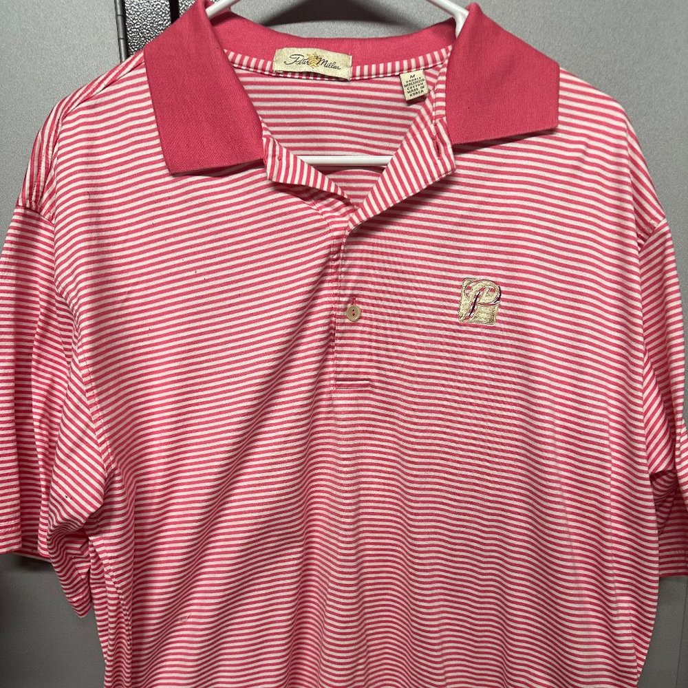 Peter Millar Striped Golf Polo